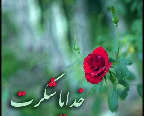 عکس نوشته زیبا تشکر از خدا