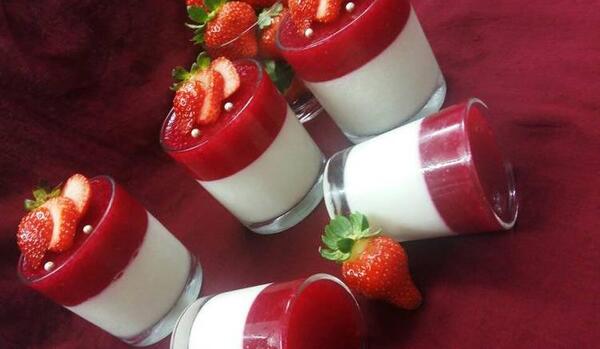 عکس ژله توت فرنگی