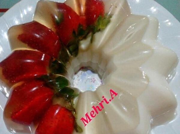 عکس ژله توت فرنگی