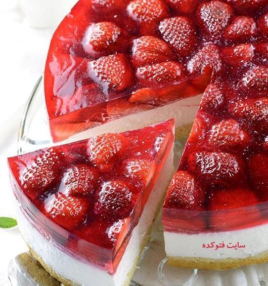 عکس ژله توت فرنگی