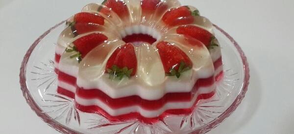 عکس ژله توت فرنگی