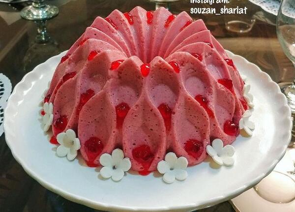 عکس ژله توت فرنگی