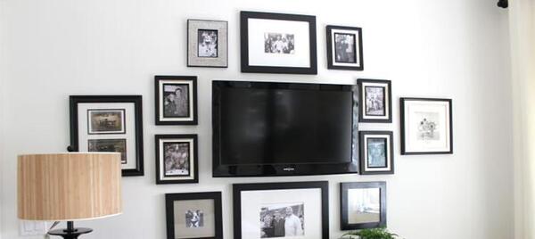 عکس ایده هایی برای پشت تلویزیون