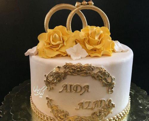 عکس کیک حلقه ازدواج