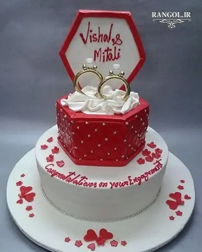 عکس کیک حلقه ازدواج