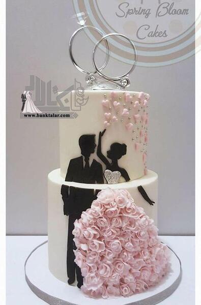 عکس کیک حلقه ازدواج