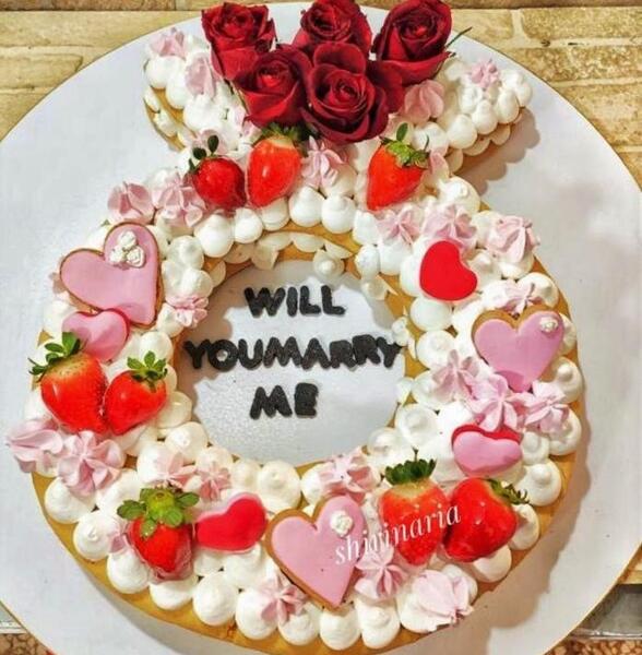 عکس کیک حلقه ازدواج