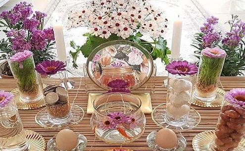 ژست عکس کنار هفت سین