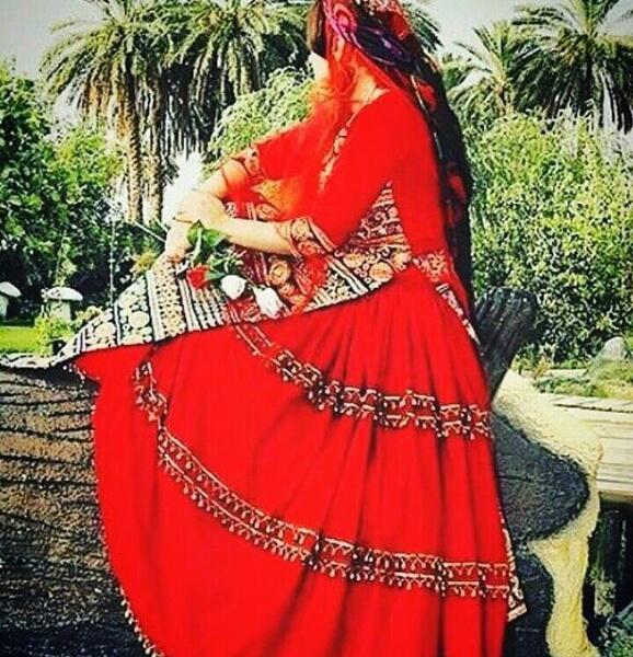 عکس لباس عروس ترکی قشقایی