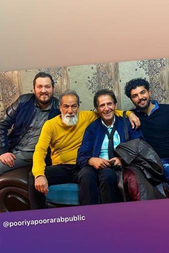 عکس ابوالفضل پورعرب و پسرش