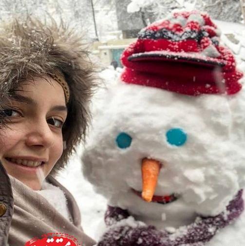 عکس آدم برفی طبیعی