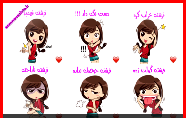 عکس استیکر فرشته