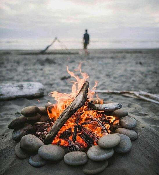عکس دریا آتش