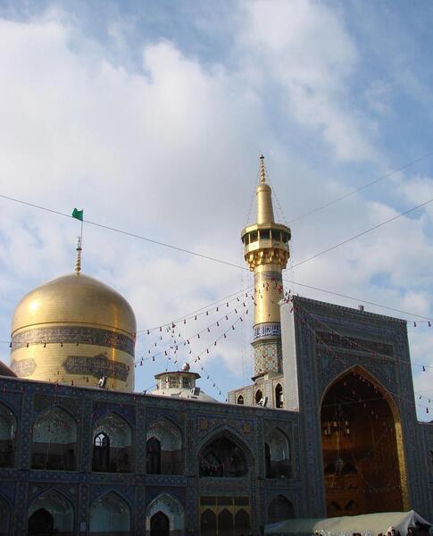 عکس حیاط حرم امام رضا