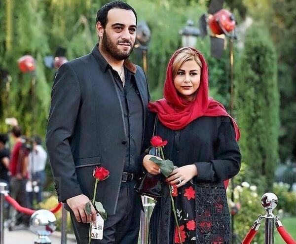 عکس امیر یل ارجمند با همسرش