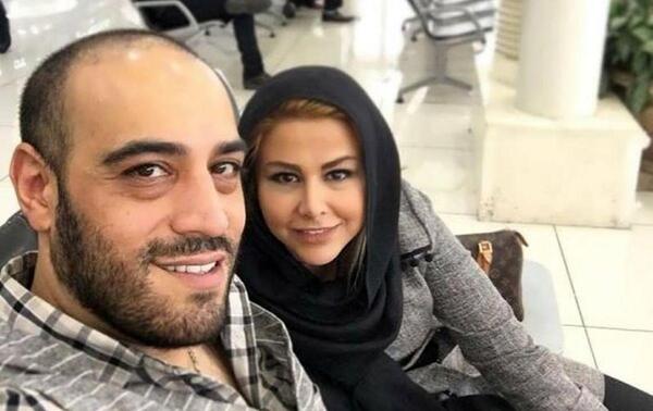 عکس امیر یل ارجمند با همسرش