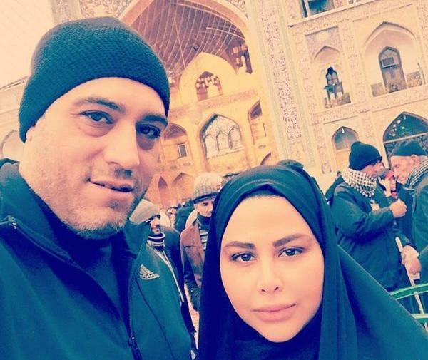 عکس امیر یل ارجمند با همسرش