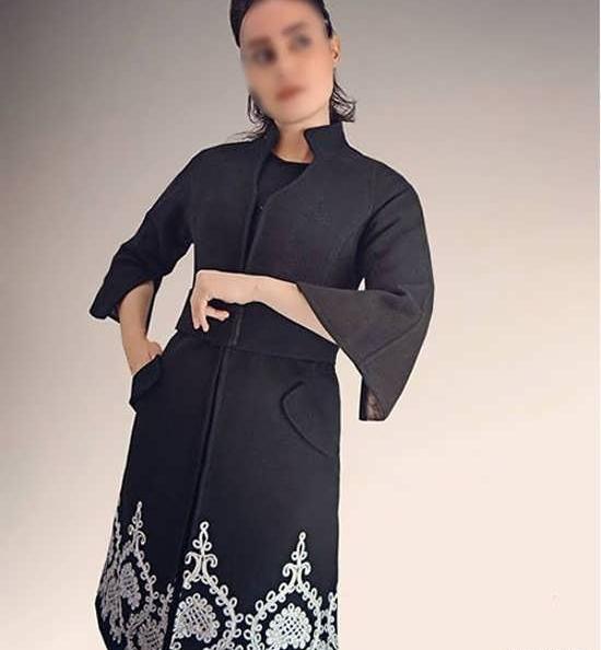 عکس مدل مانتو اسپرت حاشیه دار