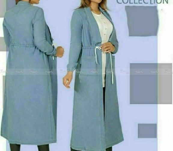 عکس مدل مانتو بلند یقه امریکایی