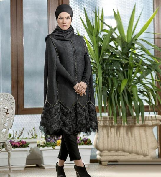 عکس مانتو جلو باز خفاشی