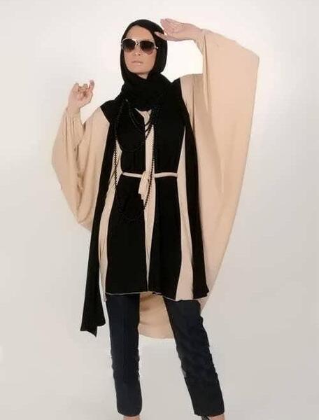 عکس مانتو جلو باز خفاشی