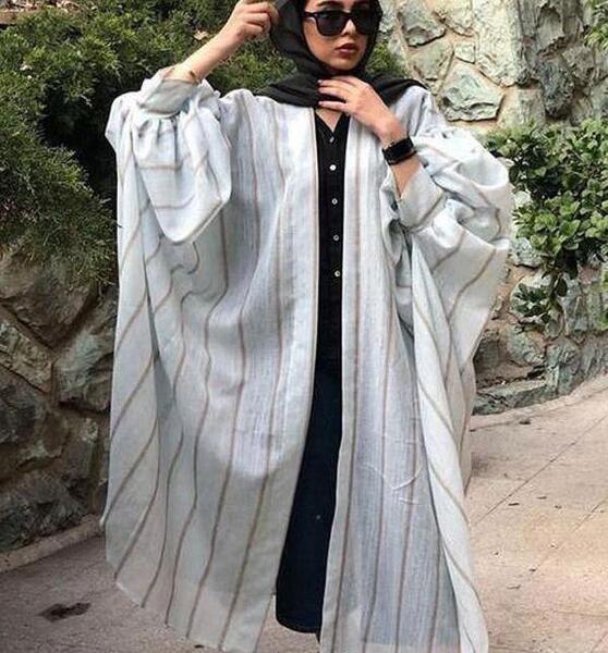 عکس مانتو جلو باز خفاشی