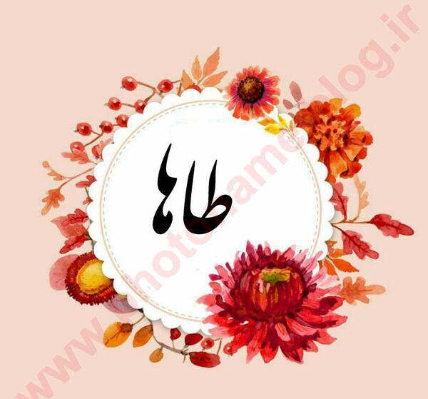 عکس نوشته اسم طاها و فاطمه