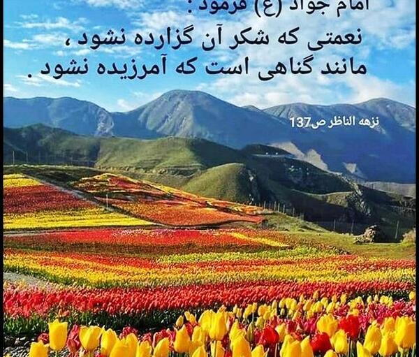 عکس نوشته حدیث امام جواد ع