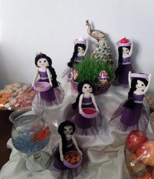 عکس سفره هفت سین با خمیر چینی