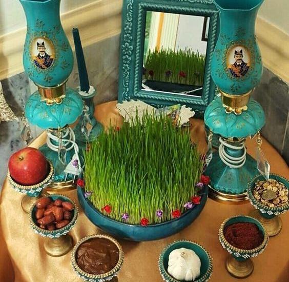 عکس سفره هفت سین با خمیر چینی