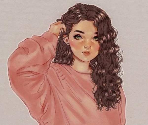 عکس پروفایل فانتزی مو فرفری