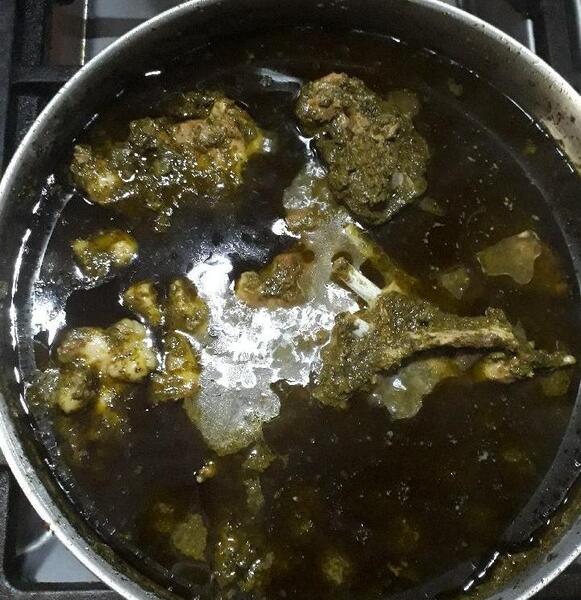 عکس طرز تهیه قورمه سبزی