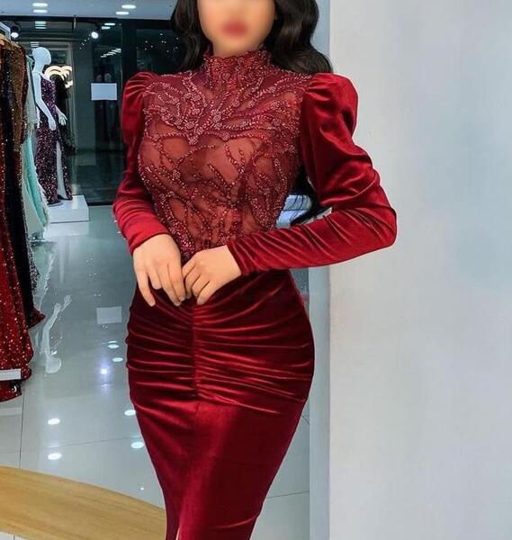 عکس لباس مجلسی مخمل