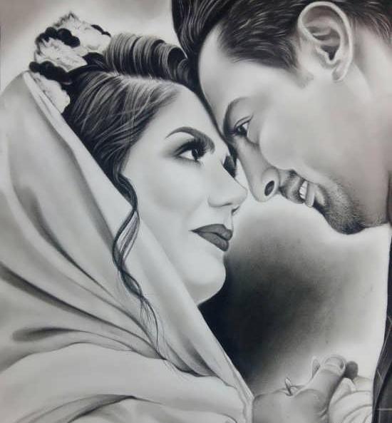 عکس ایده نقاشی با مداد مشکی