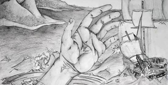عکس ایده نقاشی با مداد مشکی