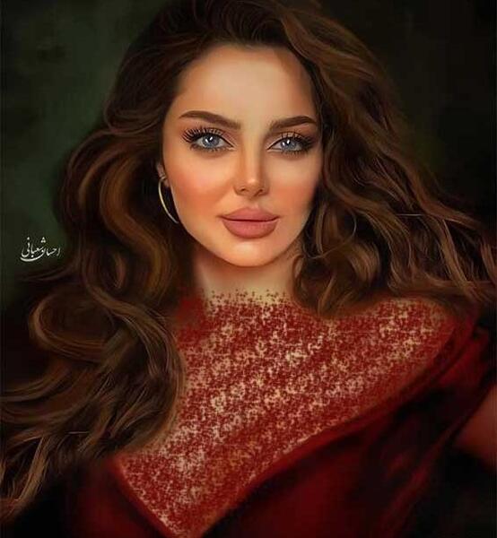 عکس با حجاب مهلقا جابری