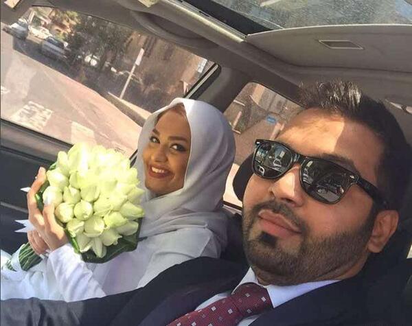 عکس فاطمه آل عباس و همسرش