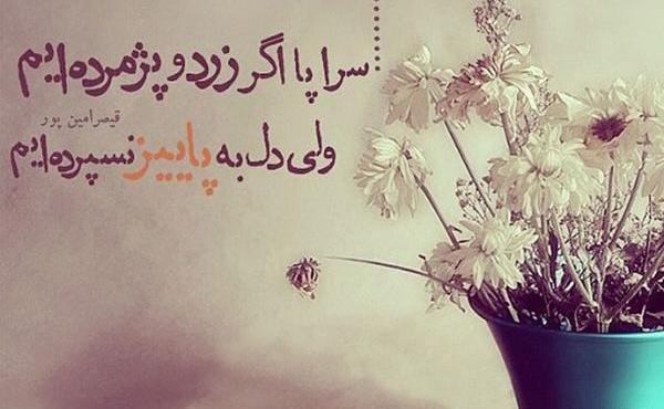 عکس نوشته شعر قیصر امین پور