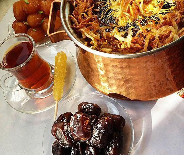 عکس چای افطار
