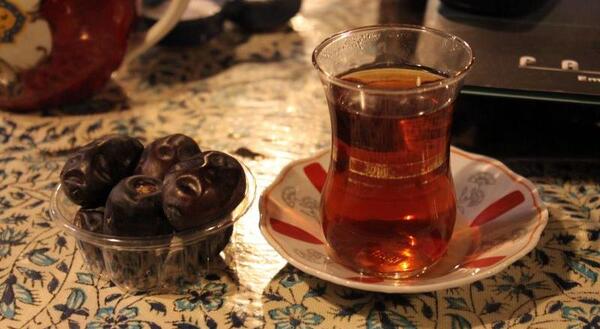 عکس چای افطار