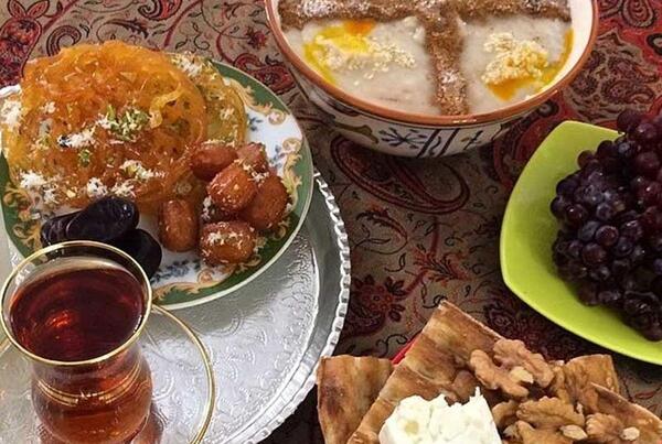 عکس چای افطار