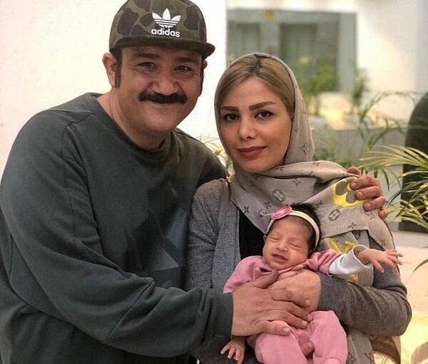 عکس نوزادی دختر مهران غفوریان