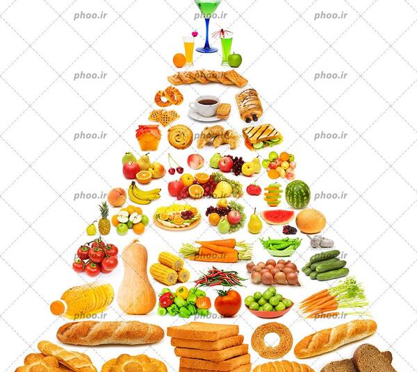 عکس ایده برای هرم غذایی