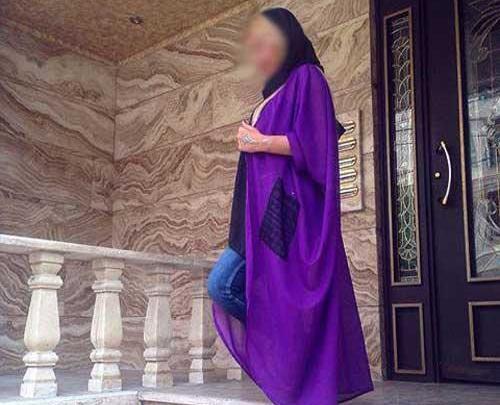 عکس مدل مانتو دخترانه رنگ بنفش