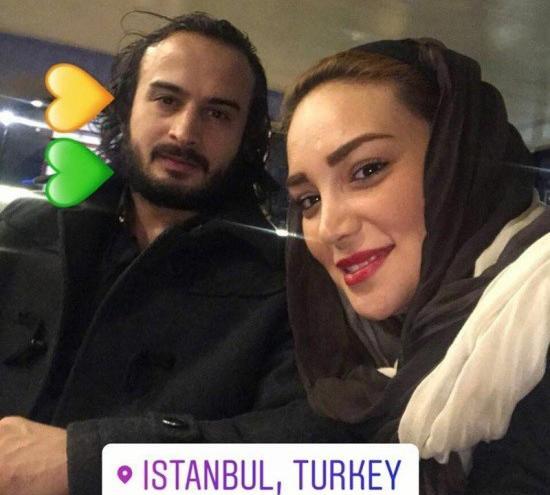 عکس پیمان حسینی و همسرش