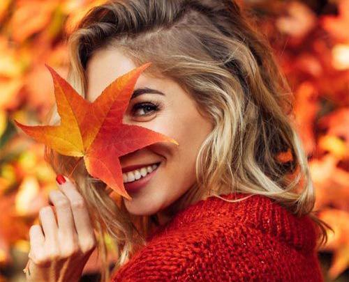 عکس لبخند پاییز
