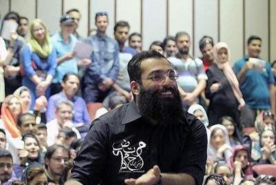 عکس حمید صفت با سگش