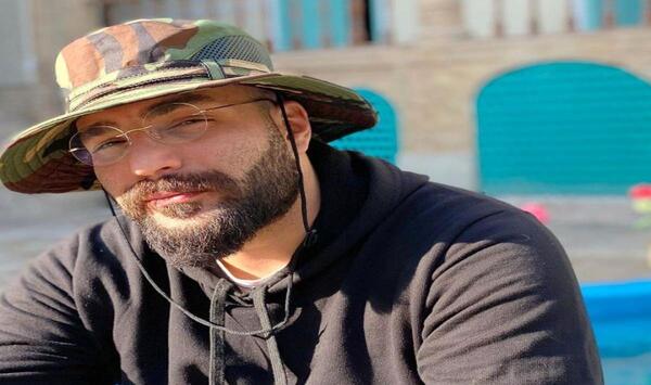 عکس حمید صفت با سگش