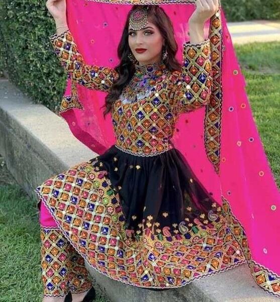 عکس لباس مجلسی افغانی جدید