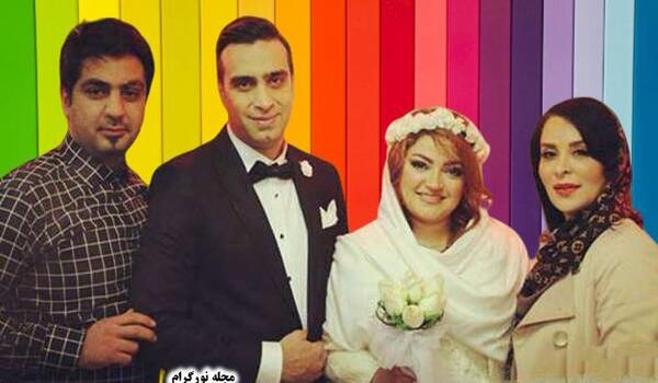 عکس یلدا عباسی و همسرش
